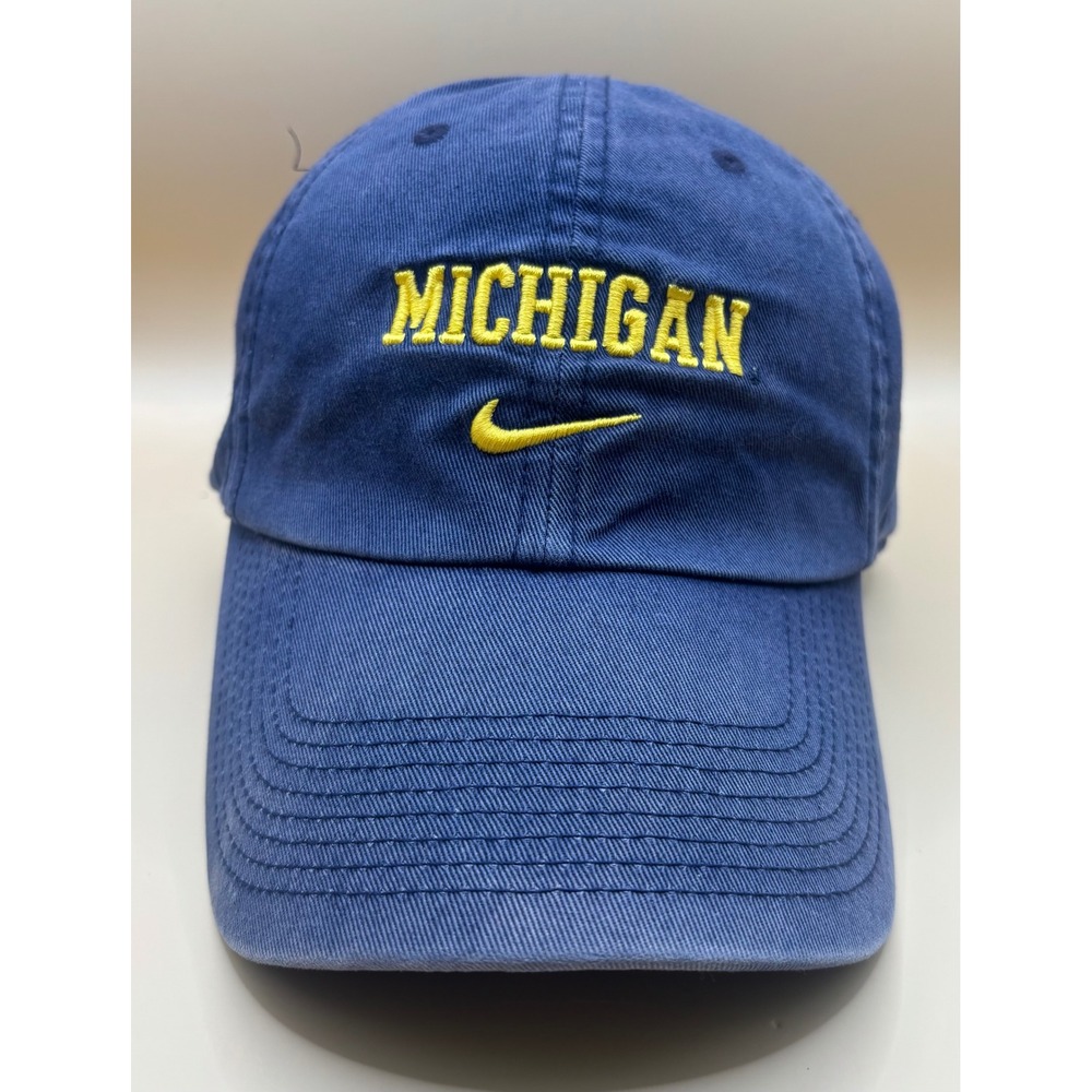 Nike Michigan Blue and Yellow Dad Hat